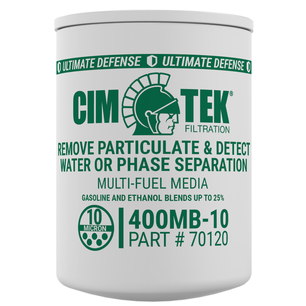 Cim-Tek 70120 400MB-10 10 Micron Phase Separation Water Detection Particulate Fuel Filter
