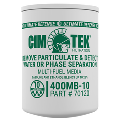 Cim-Tek 70120 400MB-10 10 Micron Phase Separation Water Detection Particulate Fuel Filter
