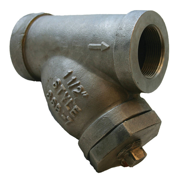Morrison Brass 284 Bottom Clean-Out Line Strainer Stainless