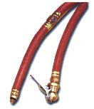 Amflo 3/8" hose with dual foot chuck - 12" long