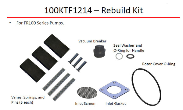 Fill-Rite Series 100 Repair Kit